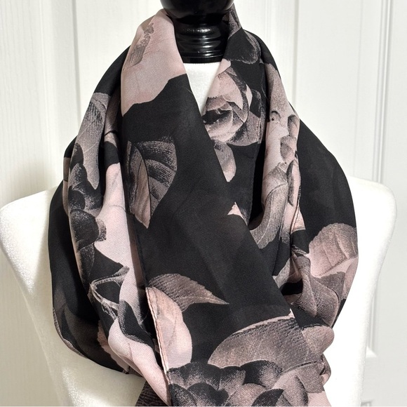 Le Chateau Floral Lightweight Scarf - Picture 2 of 4